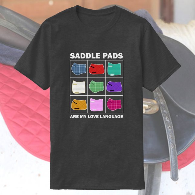 Camiseta Saddle Pads É Minha Língua De Amor | Cavalo Engraç (Criador carregado)