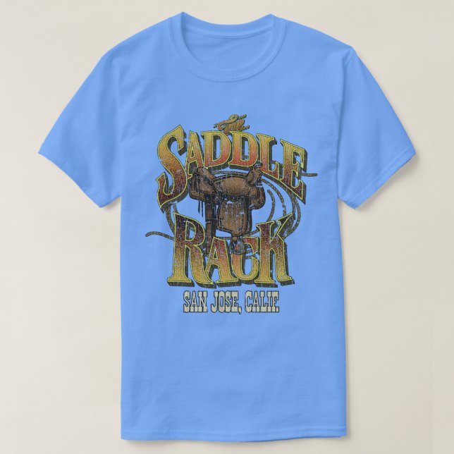 Camiseta Saddle Rack San Jose 1976 (Frente do Design)