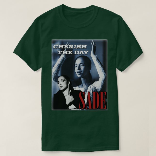 Camiseta Sade Adu Cherish No Dia (Frente do Design)