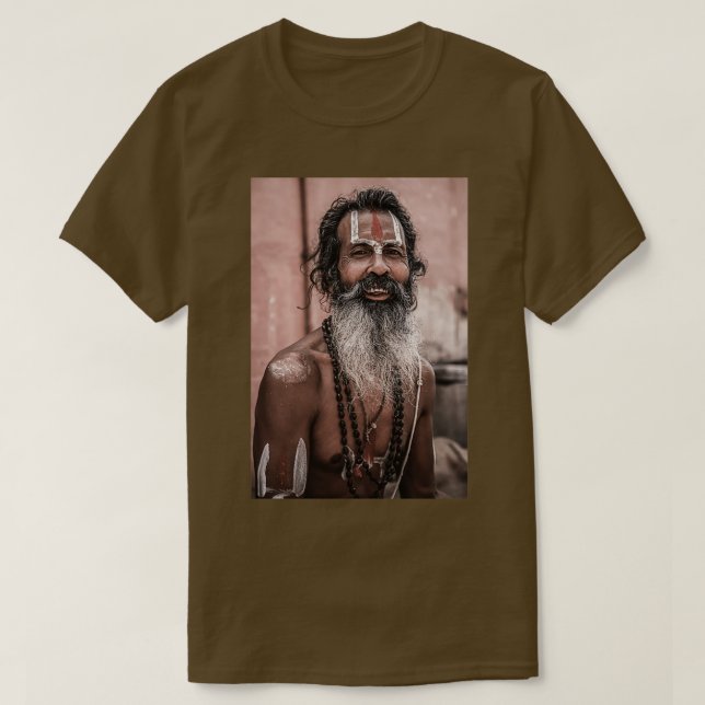 Camiseta Sadhu em Varanasi (Frente do Design)