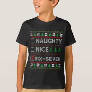 Camiseta Safado Bonito 6-7 Meme Engraçado Cerebrota Natal F