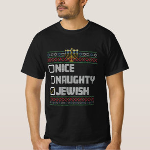 Camiseta Safado Bonito Papai Noel Judeu Natal Feio Hanukkah