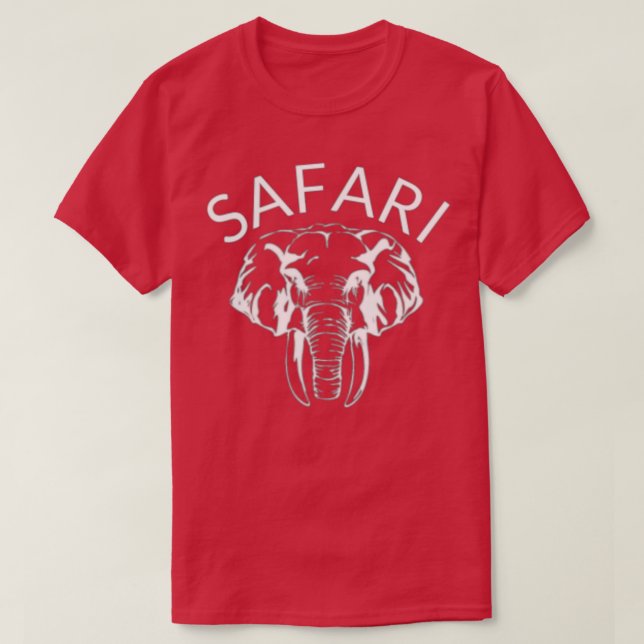 Camiseta Safari African Willife Elephant (Frente do Design)