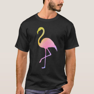 Camiseta Safari Animais Flamingo Pastel Impressão Kids