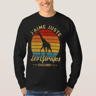 Camiseta Safari Giraffe I Love Girafas