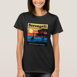 Camiseta Safari Giraffe Serengeti África Parque Nacional Ta