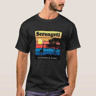 Camiseta Safari Giraffe Serengeti África Parque Nacional Ta