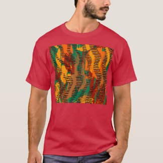 Camiseta Safari Misturado com Impressão tradicional african