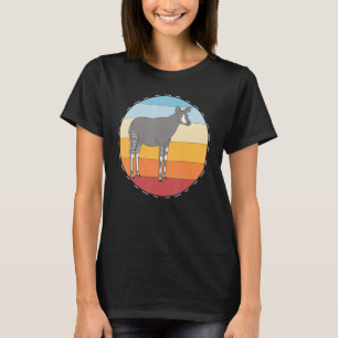 Camiseta Safari Okapi Zoológico Animal Retro África Okapi