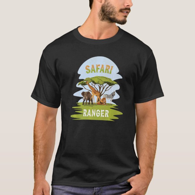 Camiseta Safari Ranger Costume Safari Decorações Safari (Frente)