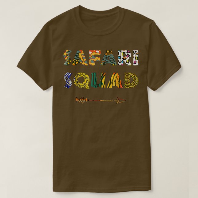 Camiseta Safari Squad African Family Vacation Summer Vacay  (Frente do Design)