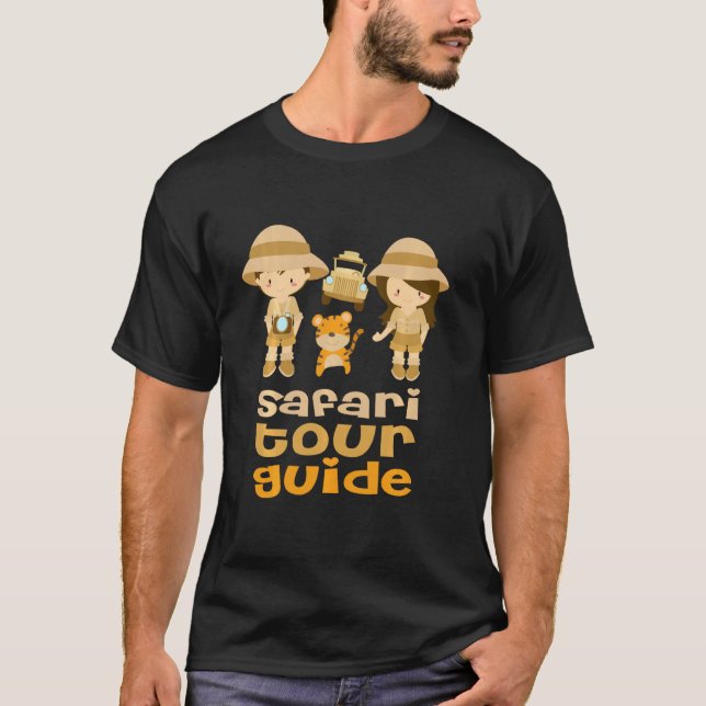 Camiseta Safari Tour guia Safari Squad Africa Animal Zoo (Frente)