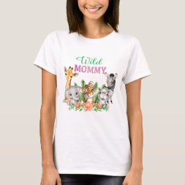 Camiseta Safari Wild One Watercolor Birthday