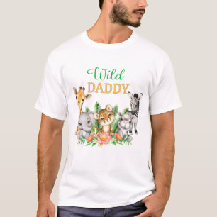 Camiseta Safari Wild One Watercolor Birthday
