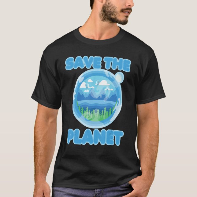 Camiseta Safe the Planet Mother Earth Go Green (Frente)