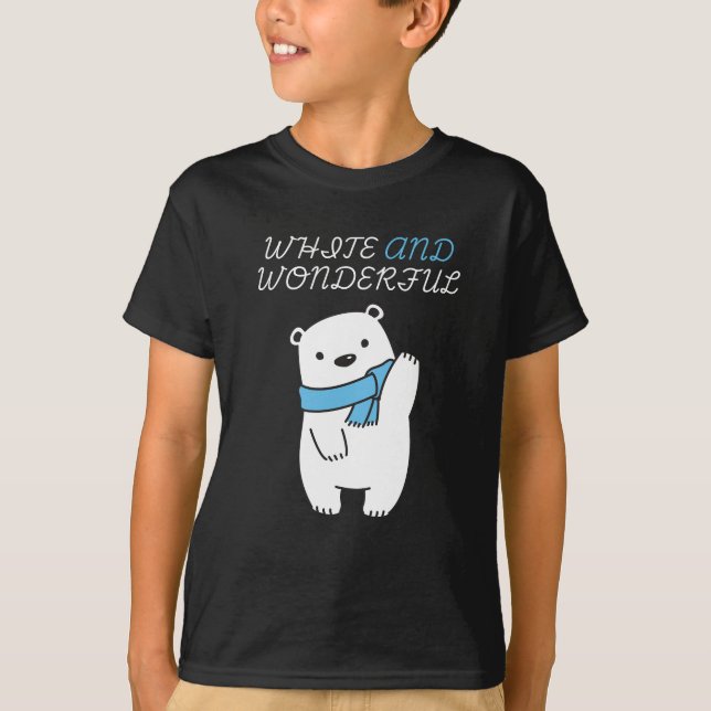 CAMISETA SAFE THE POLAR BEARS\CUTE AND WHITE POLAR BEAR (Frente)