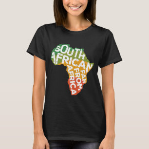 Camiseta Saffa Sul-Africana Longe De África ExPat Engraça