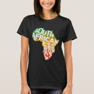 Camiseta Saffa Sul-Africana Longe De África ExPat Engraçado