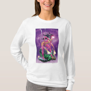 Camiseta Safira verde da lanterna e de estrela - cor