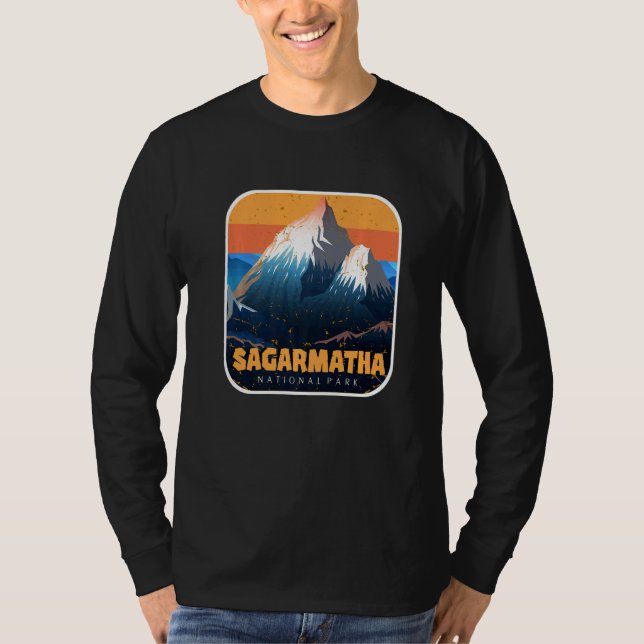 Camiseta Sagarmatha Mountains National Park Everest Nepal T (Frente)