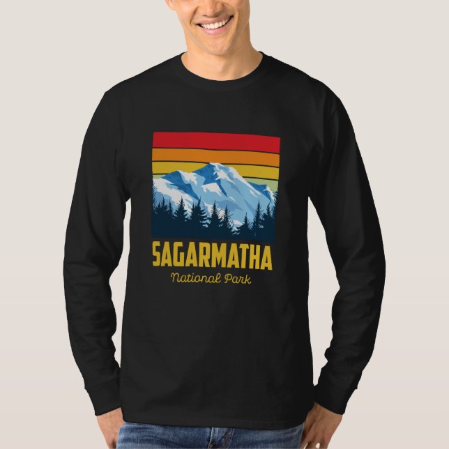 Camiseta Sagarmatha National Park Souvenir Everest Tibet Ne (Frente)