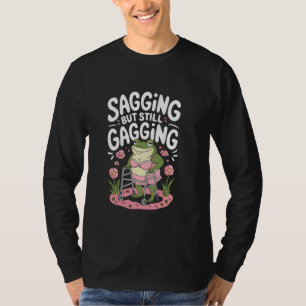 Camiseta Sagging Mas Ainda Gaging Sapo Engraçado Meme Gag S