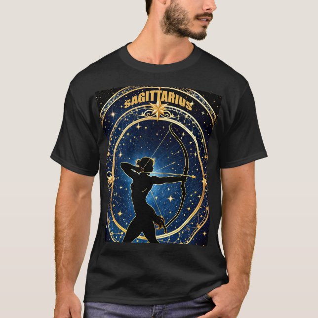 Camiseta Sagitário astrologia Zodiak (Frente)