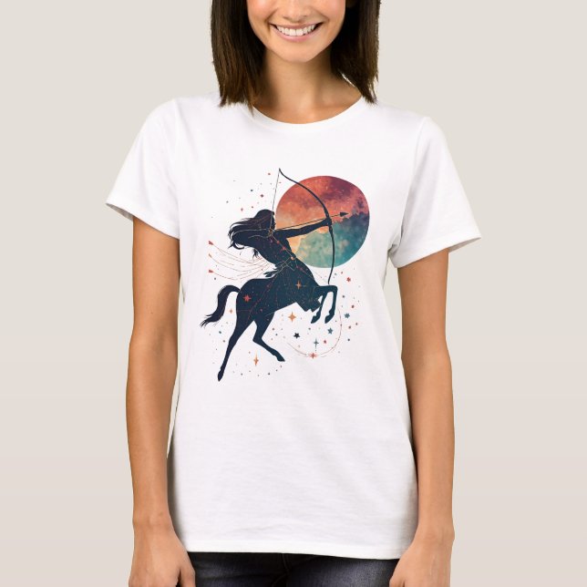 Camiseta Sagitário – O Arqueiro Cósmico (Frente)