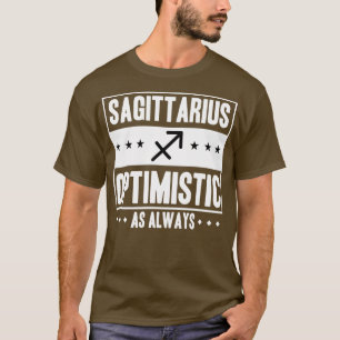 Camiseta Sagitário Otimista Como Sempre