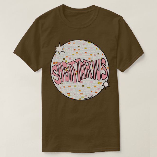 Camiseta Sagittarius Disco Ball (Frente do Design)