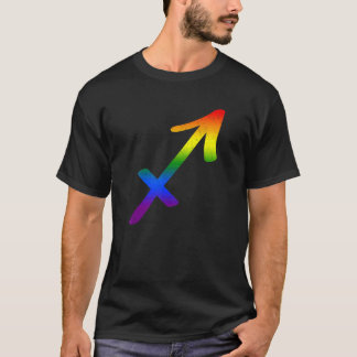 Camiseta Sagittarius Lgbt Símbolo Zodiac Lgbt Orgulho Arco-