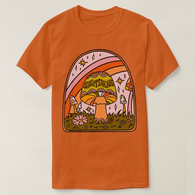 Camiseta Sagittarius Mushroom (Frente do Design)