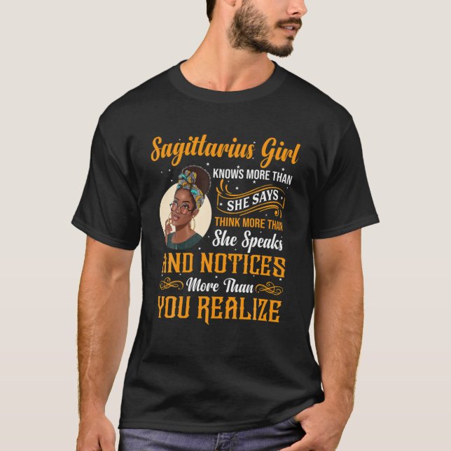 Camiseta Sagittarius Rainha Novembro E Aniversário De Dezem (Frente)