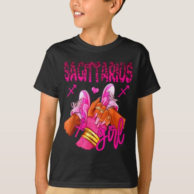 Camiseta Sagittarius Zodiac Sign Birthday Queens Horoscope  (Frente)