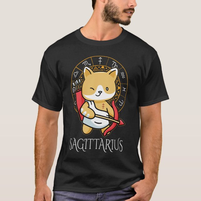 Camiseta Sagittarius Zodiak Men Black (Frente)