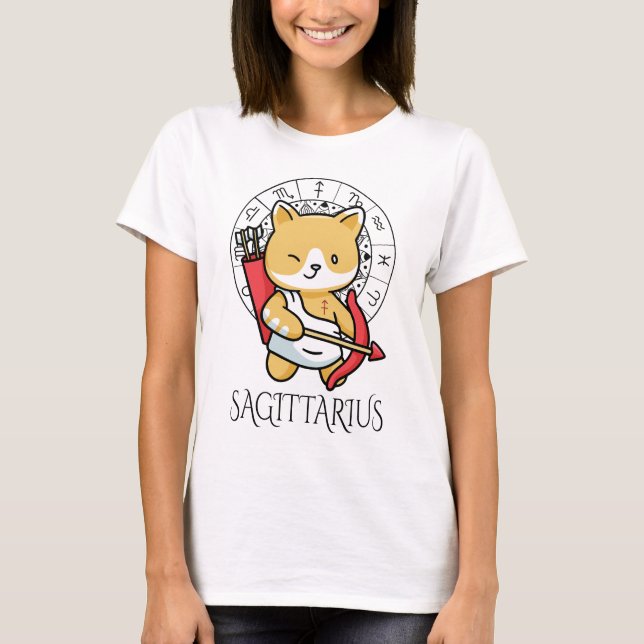 Camiseta Sagittarius Zodiak Women White (Frente)