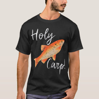 Camiseta Sagrada Carpa Sagrada Presente de Peixe de Pesca