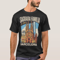 Sagrada Familia Barcelona Espanha Pos Vintage Viag