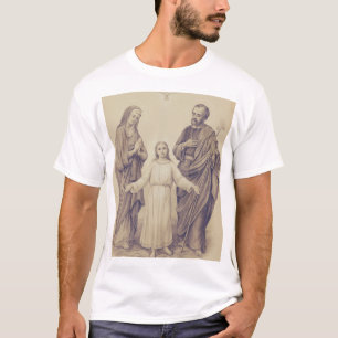 Camiseta Sagrada Família Jesus, Virgem Maria e São José