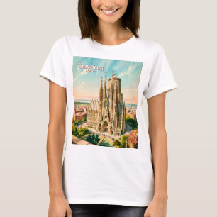 Camiseta Sagrada Familia Personalizada Barcelona Viagem Aqu