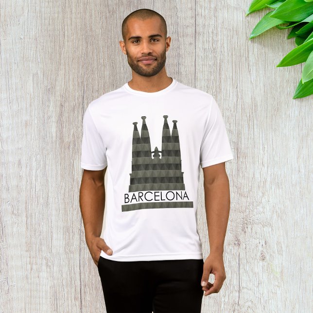 Camiseta Sagrada Geométrica Moderna Familia Barcelona Skyli (Criador carregado)