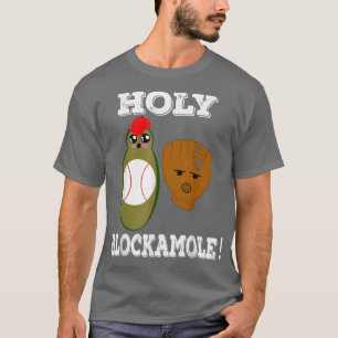 Camiseta Sagrado Blockamole Baseball Blocker Engraçado Avoc