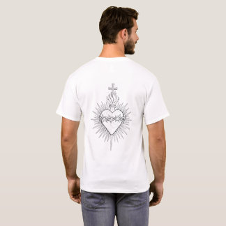 Camiseta Sagrado Coração de Jesus - Arte Linear Cristã