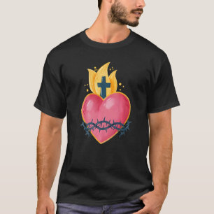Camiseta Sagrado Coração De Jesus Católico Tradicional Lati