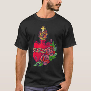 Camiseta Sagrado Coração de Jesus Católico Tradicional Lati