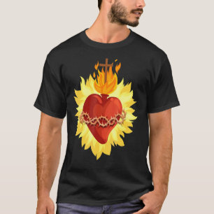Camiseta Sagrado Coração de Jesus Católico Tradicional Lati