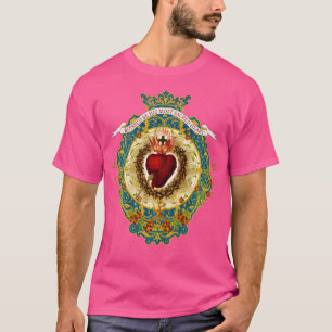 Camiseta Sagrado Coração de Jesus Símbolo Divino Elogia Cat