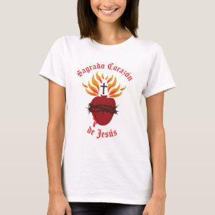 Camiseta Sagrado Corazón de Jesús/Coração Sagrado de Jesus