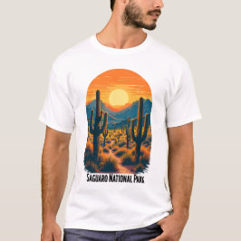 Camiseta Saguaro National Park Sunset - Paisagem do Deserto