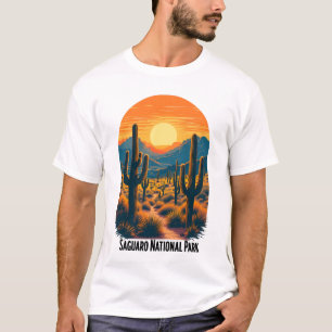 Camiseta Saguaro National Park Sunset - Paisagem do Deserto